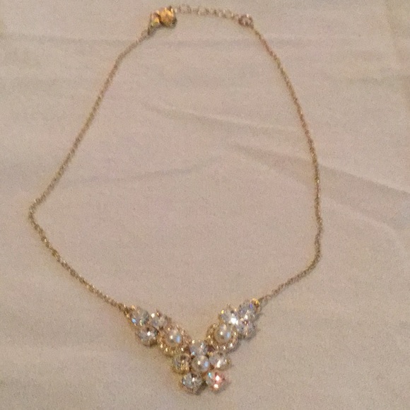 π·NWT Fabulous Rhinestone/ Pearl Necklace Set π· - Picture 6 of 8
